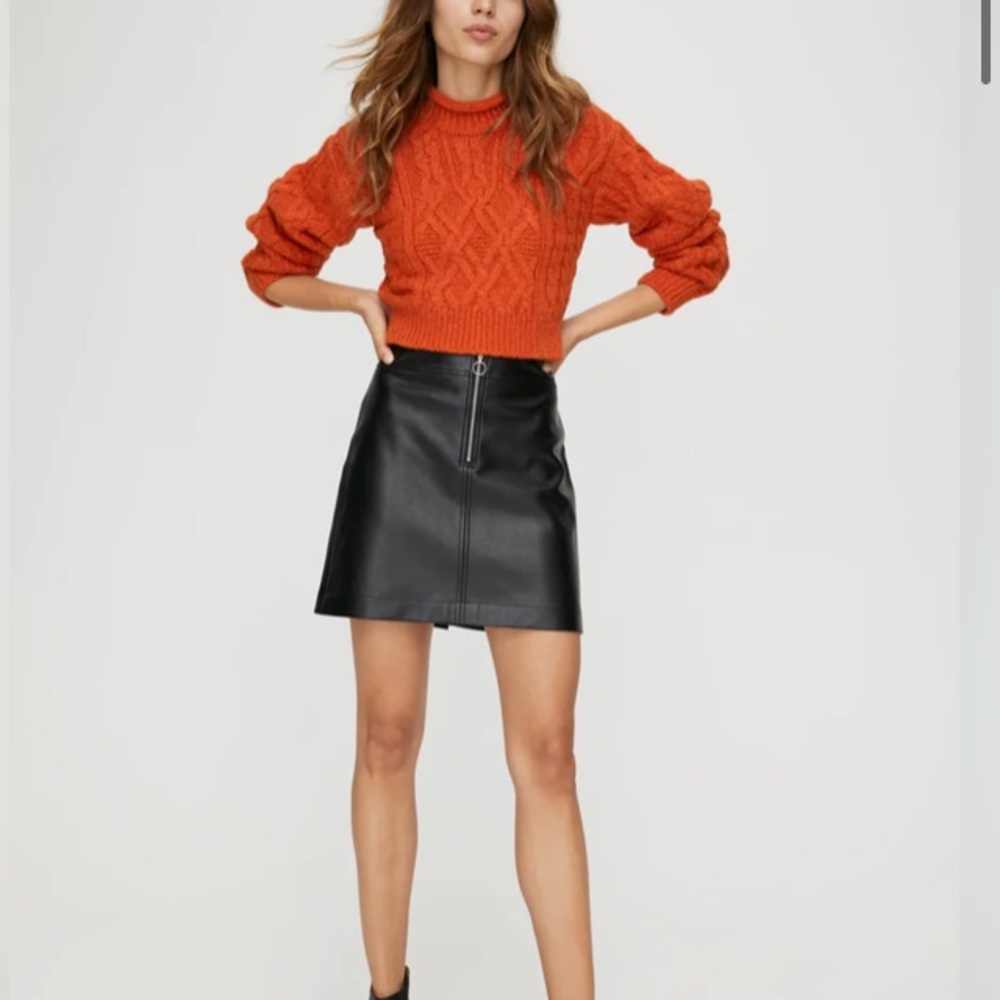 Wilfred free  Roxanne leather skirt